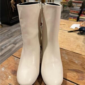 Altar’d State Chic Cream Ankle Boots